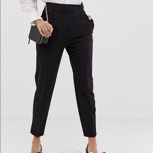 High waist tapered pants